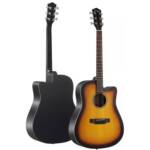 Donner DAG-1CS Acoustic Guitar Full Size Cutaway Mahogany + Bag